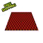 Swisstrax Ribtrax Pro Three Car Garage Floor Tile Mat (Jet Black / Racing Red)