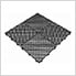 Ribtrax Pro Three Car Garage Floor Tile Mat (Jet Black / Racing Red)