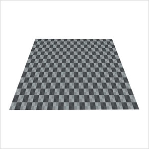 Ribtrax Pro Three Car Garage Floor Tile Mat (Pearl Silver / Slate Grey)