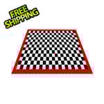 Swisstrax Ribtrax Pro Three Car Garage Floor Tile Mat (Jet Black / Racing Red / Arctic White)
