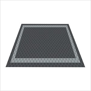 Ribtrax Pro Three Car Garage Floor Tile Mat (Pearl Silver / Slate Grey)