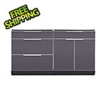 NewAge Outdoor Kitchens Aluminum Slate 2-Piece Outdoor Kitchen Set (No Countertop)