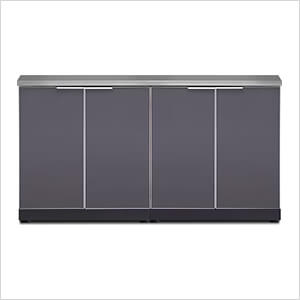 Aluminum Slate 3-Piece Outdoor Kitchen Set with Countertops