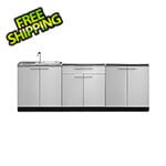 NewAge Outdoor Kitchens Stainless Steel 3-Piece Outdoor Kitchen Set (No Countertop)