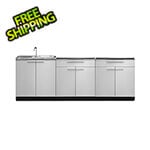 NewAge Outdoor Kitchens Stainless Steel 3-Piece Outdoor Kitchen Set (No Countertop)