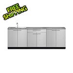 NewAge Outdoor Kitchens Stainless Steel 4-Piece Outdoor Kitchen Set with Countertops