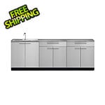 NewAge Outdoor Kitchens Stainless Steel 4-Piece Outdoor Kitchen Set with Countertops