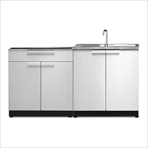 Stainless Steel 2-Piece Outdoor Kitchen Set (No Countertop)