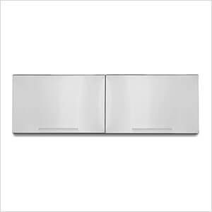 2 x Stainless Steel Wall Cabinets