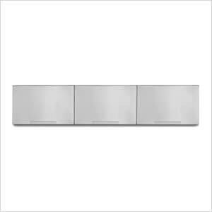 3 x Stainless Steel Wall Cabinets