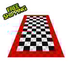 Swisstrax Ribtrax Pro One Car Garage Floor Tile Mat (Jet Black / Arctic White / Racing Red)