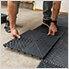 Ribtrax Pro One Car Garage Floor Tile Mat (Jet Black / Arctic White / Racing Red)