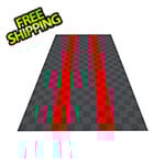 Swisstrax Ribtrax Pro One Car Garage Floor Tile Mat (Slate Grey / Racing Red)