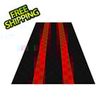 Swisstrax Ribtrax Pro One Car Garage Floor Tile Mat (Jet Black / Racing Red)