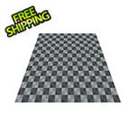 Swisstrax Ribtrax Pro Two Car Garage Floor Tile Mat (Pearl Silver / Slate Grey)
