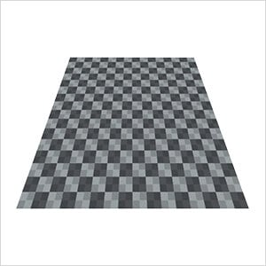 Ribtrax Pro Two Car Garage Floor Tile Mat (Pearl Silver / Slate Grey)