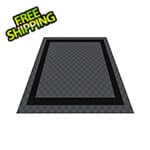 Swisstrax Ribtrax Pro Two Car Garage Floor Tile Mat (Jet Black / Slate Grey)