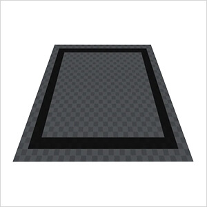 Ribtrax Pro Two Car Garage Floor Tile Mat (Jet Black / Slate Grey)