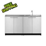 NewAge Outdoor Kitchens Stainless Steel 3-Piece Outdoor Kitchen Set with Countertops and Covers