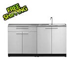 NewAge Outdoor Kitchens Stainless Steel 3-Piece Outdoor Kitchen Set with Countertops and Covers