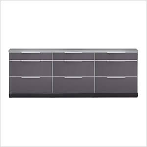Aluminum Slate 4-Piece Outdoor Kitchen Set with Countertops