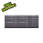NewAge Outdoor Kitchens Aluminum Slate 4-Piece Outdoor Kitchen Set with Countertops