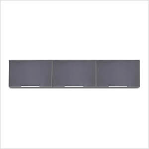 3 x Aluminum Slate Grey Wall Cabinet