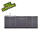 NewAge Outdoor Kitchens Aluminum Slate 3-Piece Outdoor Kitchen Set (No Countertop)