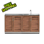 NewAge Outdoor Kitchens Grove 3-Piece Outdoor Kitchen Set with Countertops