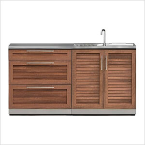 Grove 3-Piece Outdoor Kitchen Set with Countertops