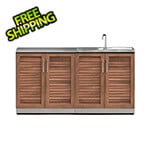 NewAge Outdoor Kitchens Grove 3-Piece Outdoor Kitchen Set with Countertops and Covers
