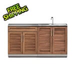 NewAge Outdoor Kitchens Grove 3-Piece Outdoor Kitchen Set with Countertops and Covers