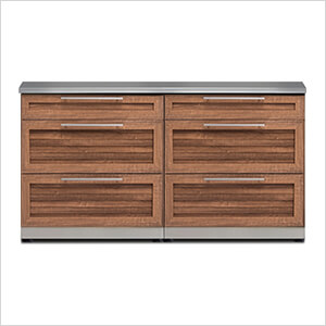 Grove 3-Piece Outdoor Kitchen Set with Countertops and Covers