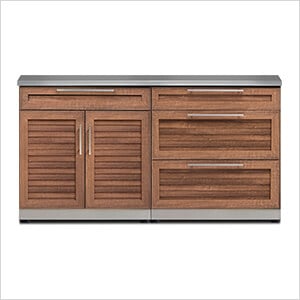 Grove 3-Piece Outdoor Kitchen Set with Countertops and Covers
