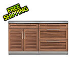 NewAge Outdoor Kitchens Grove 3-Piece Outdoor Kitchen Set with Countertops and Covers