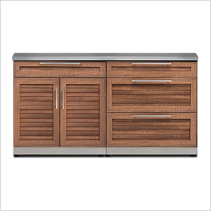 Grove 3-Piece Outdoor Kitchen Set with Countertops and Covers