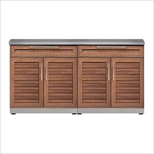 Grove 3-Piece Outdoor Kitchen Set with Countertops and Covers