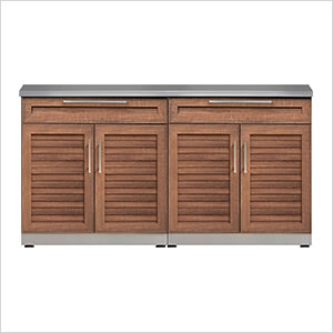 Grove 3-Piece Outdoor Kitchen Set with Countertops and Covers