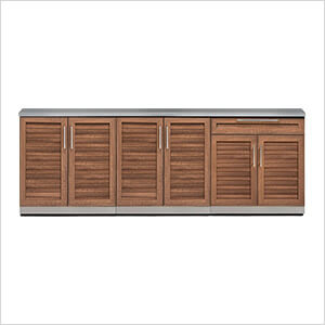 Grove 4-Piece Outdoor Kitchen Set with Countertops and Covers