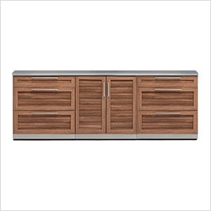 Grove 4-Piece Outdoor Kitchen Set with Countertops and Covers
