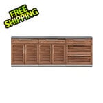 NewAge Outdoor Kitchens Grove 4-Piece Outdoor Kitchen Set with Countertops and Covers