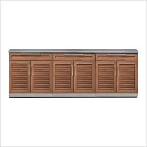 Grove 4-Piece Outdoor Kitchen Set with Countertops and Covers