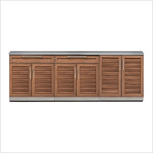 Grove 4-Piece Outdoor Kitchen Set with Countertops and Covers
