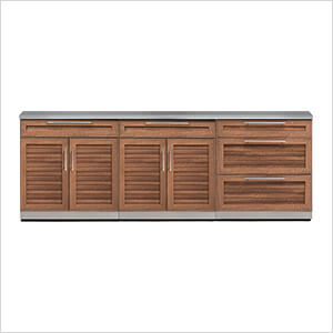 Grove 4-Piece Outdoor Kitchen Set with Countertops and Covers