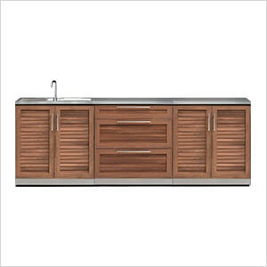 Grove 4-Piece Outdoor Kitchen Set with Countertops