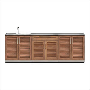 Grove 4-Piece Outdoor Kitchen Set with Countertops