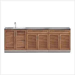 Grove 4-Piece Outdoor Kitchen Set with Countertops