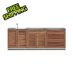 NewAge Outdoor Kitchens Grove 4-Piece Outdoor Kitchen Set with Countertops and Covers