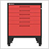Red 9-Piece Garage Cabinet Set with Levelers