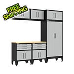 Armadillo Tough Grey 7-Piece Garage Cabinet Set with Levelers